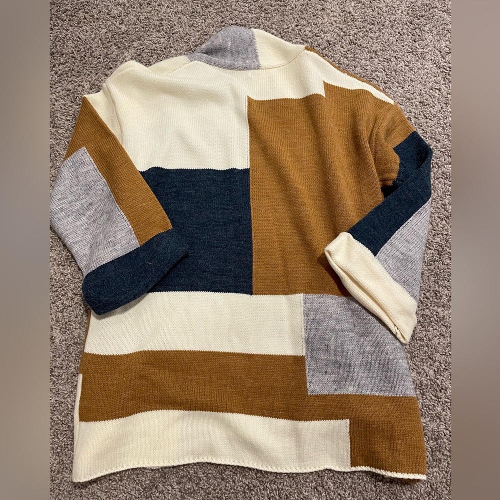 Colour Block Cardigan - Picture 3 of 4